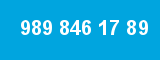 989 846 17 89 989 846 17 89